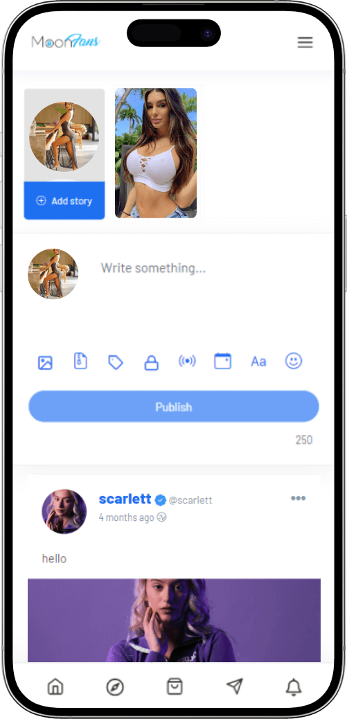 OnlyFans-Clone-post-creation-screen